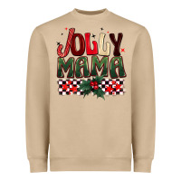 Christmas Jolly Mama Heavyweight Sweatshirt | Teevron