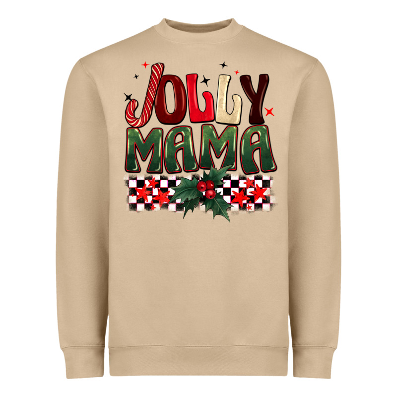Christmas Jolly Mama Heavyweight Sweatshirt by BarkalooDesign | Teevron