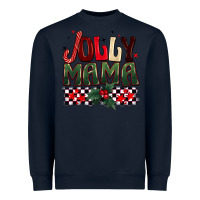 Navy Christmas jolly mama Heavyweight Sweatshirt - BarkalooDesign