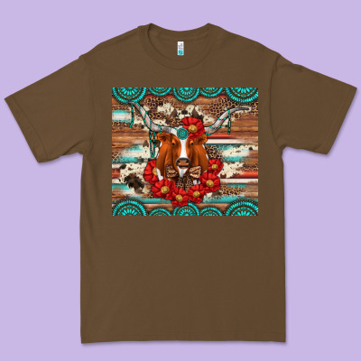 Longhorn With Gemstone Premium Tee Designed By Artiststas