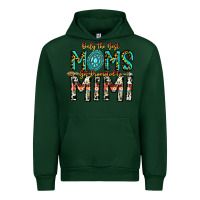 Forest Green Only The Best Moms Get Promoted To Mimi Urban Hoodie - CowhideDigitalArt