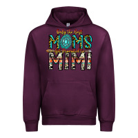 Mauve Wine Only The Best Moms Get Promoted To Mimi Urban Hoodie - CowhideDigitalArt