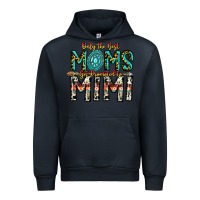 Navy Only The Best Moms Get Promoted To Mimi Urban Hoodie - CowhideDigitalArt