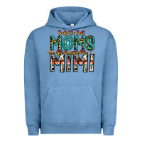 Pigment Pebble Blue Only The Best Moms Get Promoted To Mimi Urban Hoodie - CowhideDigitalArt