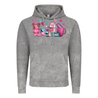 Cloud Rock lash hustler with eyelashes coffee cups Vintage Hoodie - NancyCooperArtShop