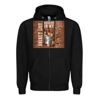 Black working on my bucket list Zipper Hoodie - TumblerDesignByShophia