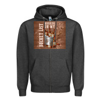 Charcoal Heather working on my bucket list Zipper Hoodie - TumblerDesignByShophia