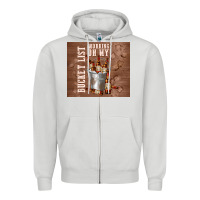 Dove Grey working on my bucket list Zipper Hoodie - TumblerDesignByShophia