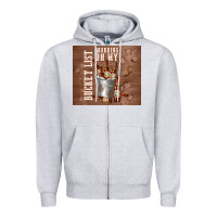 Heather Grey working on my bucket list Zipper Hoodie - TumblerDesignByShophia
