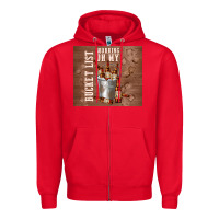 Red working on my bucket list Zipper Hoodie - TumblerDesignByShophia
