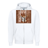 White working on my bucket list Zipper Hoodie - TumblerDesignByShophia