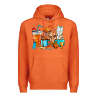 Carrot Basketball coffee cups Premium Hoodie - HowdyJamesFarm