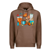 Chestnut Basketball coffee cups Premium Hoodie - HowdyJamesFarm