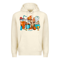 Sandshell Basketball coffee cups Premium Hoodie - HowdyJamesFarm
