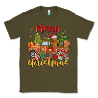 Army Green merry christmas gingerbread truck Classic Tee - MaliasSmallBusiness
