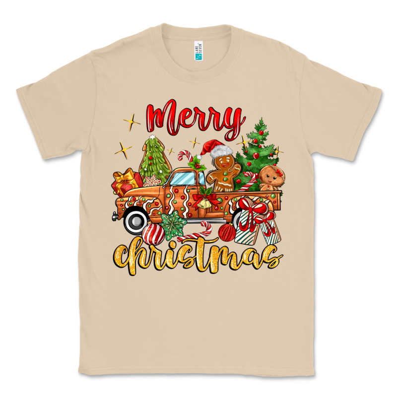 Merry Christmas Gingerbread Truck Classic Tee by MaliasSmallBusiness | Teevron