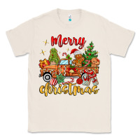 Natural merry christmas gingerbread truck Classic Tee - MaliasSmallBusiness