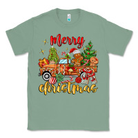 Sage merry christmas gingerbread truck Classic Tee - MaliasSmallBusiness