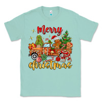 Seafoam merry christmas gingerbread truck Classic Tee - MaliasSmallBusiness