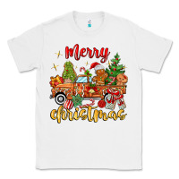 White merry christmas gingerbread truck Classic Tee - MaliasSmallBusiness