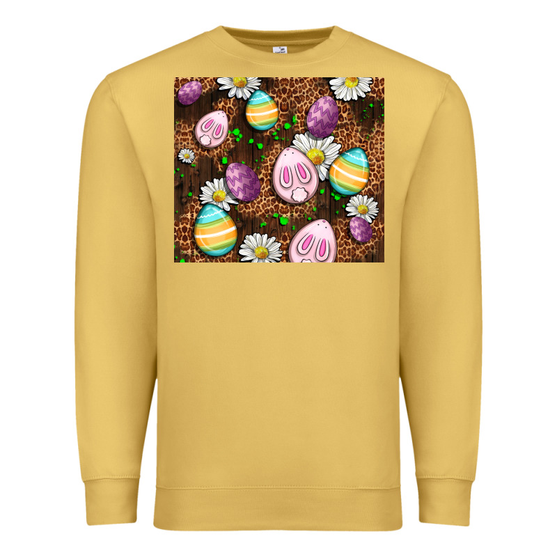 Easter Rabbit Eggs Premium Sweatshirt by OliviaCreatesArt | Teevron