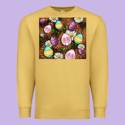 Easter Rabbit Eggs Premium Sweatshirt Designed By Oliviacreatesart