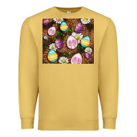 Antique Gold Easter rabbit eggs Premium Sweatshirt - OliviaCreatesArt