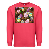 Cardinal Easter rabbit eggs Premium Sweatshirt - OliviaCreatesArt