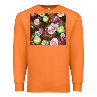 Carrot Easter rabbit eggs Premium Sweatshirt - OliviaCreatesArt