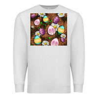 Oatmeal Heather Easter rabbit eggs Premium Sweatshirt - OliviaCreatesArt
