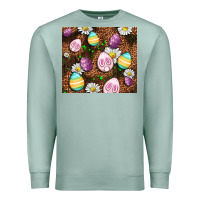 Seafoam Easter rabbit eggs Premium Sweatshirt - OliviaCreatesArt