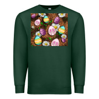 Sports Green Easter rabbit eggs Premium Sweatshirt - OliviaCreatesArt