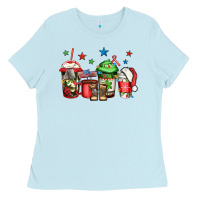Baby Blue army Christmas coffee Ladies Tee - Jasminsmagicworld