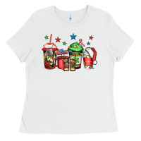 White army Christmas coffee Ladies Tee - Jasminsmagicworld