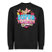Black super teacher Heavyweight Sweatshirt - BarkalooDesign