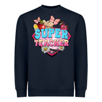 Navy super teacher Heavyweight Sweatshirt - BarkalooDesign