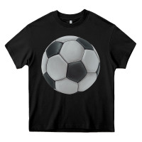 Black soccer ball Heavy Core Tee - JahusDesignShop
