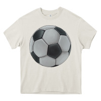 Cream soccer ball Heavy Core Tee - JahusDesignShop