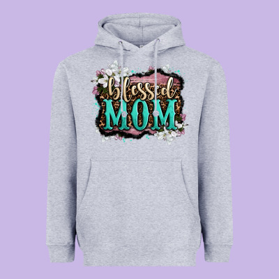 Blessed Mom Heavyweight Hoodie Designed By Oliviacreatesart
