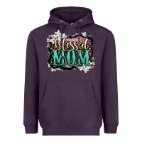 Plum blessed mom Heavyweight Hoodie - OliviaCreatesArt