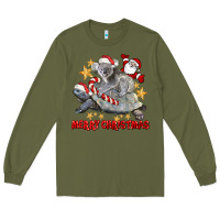 Army Green Merry Christmas Tortoise And Koala Long Sleeve Tee - LillyAllenDesigns