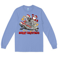 Colony Blue Merry Christmas Tortoise And Koala Long Sleeve Tee - LillyAllenDesigns