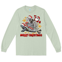 Matcha Merry Christmas Tortoise And Koala Long Sleeve Tee - LillyAllenDesigns