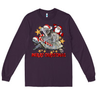 Plum Merry Christmas Tortoise And Koala Long Sleeve Tee - LillyAllenDesigns