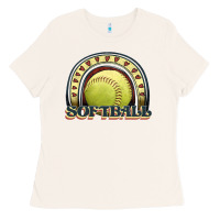 Bone softball rainbow Ladies Tee - JahusDesignShop
