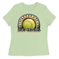 Softball Rainbow Ladies Tee | Teevron