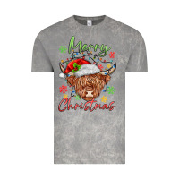 Cloud Rock merry christmas cow Vintage Tee - MaliasSmallBusiness