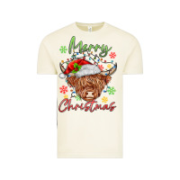 Merry Christmas Cow Vintage Tee | Teevron