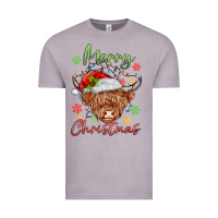 Vintage Zinc merry christmas cow Vintage Tee - MaliasSmallBusiness