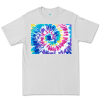 Dove Grey tie dye background colourful leopard 2 3200x2400 Premium Tee - AdoDesignShop